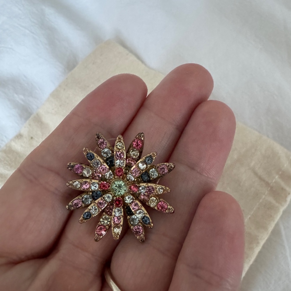 Floral Crystal Earrings J Crew